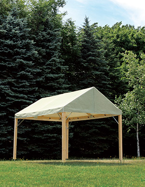 木製フレームテント_森のテント